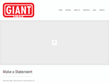 Tablet Screenshot of giantsign.com